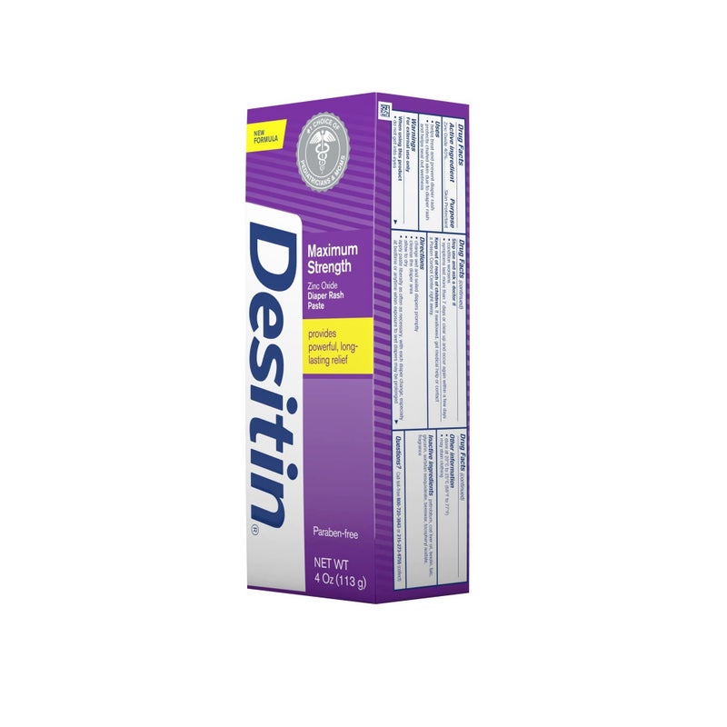 Desitin Maximum Strength Diaper Rash Paste 4 oz tube (Pack of 3) - Image 5